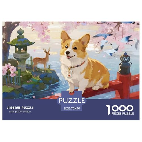 Corgi 1000 Teile Puzzles Haustier Hund Classic Lernspiel Herausforderung Spielzeug Für Erwachsene Tolle Geschenkidee 70x50cm/1000pcs Corgi 1000 Teile Puzzles Haustier Hund Classic Lernspiel Herausforderung Spielzeug Für Erwachsene Tolle Geschenkidee 70x50cm/1000pcs von ZXOAWQX