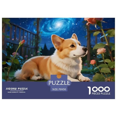 Corgi 1000 Teile Puzzles Haustier Hund Dekoration Klassisches Lernspiel Für Die Ganze Familie Tolle Geschenkidee 70x50cm/1000pcs Corgi 1000 Teile Puzzles Haustier Hund Dekoration Klassisches Lernspiel Für Die Ganze Familie Tolle Geschenkidee 70x50cm/1000pcs von ZXOAWQX