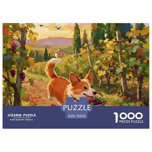 Corgi 1000 Teile Puzzles Haustier Hund Dekoration Unmögliche Herausforderung Für Erwachsene Tolle Geschenkidee 70x50cm/1000pcs Corgi 1000 Teile Puzzles Haustier Hund Dekoration Unmögliche Herausforderung Für Erwachsene Tolle Geschenkidee 70x50cm/1000pcs von ZXOAWQX