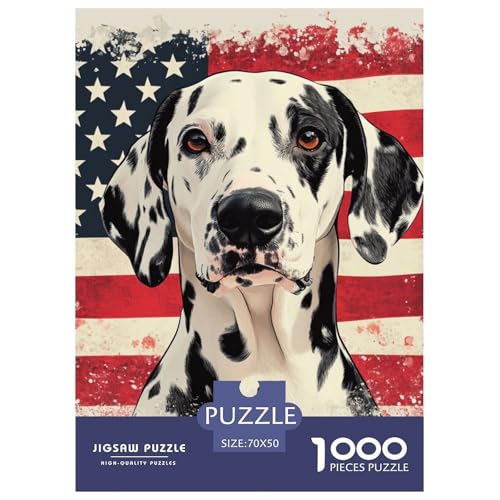 DALMATISCHE 1000 Teile Puzzles Clevere EIN Herausforderndes Für Die Ganze Familie Tolle Geschenkidee 70x50cm/1000pcs von ZXOAWQX