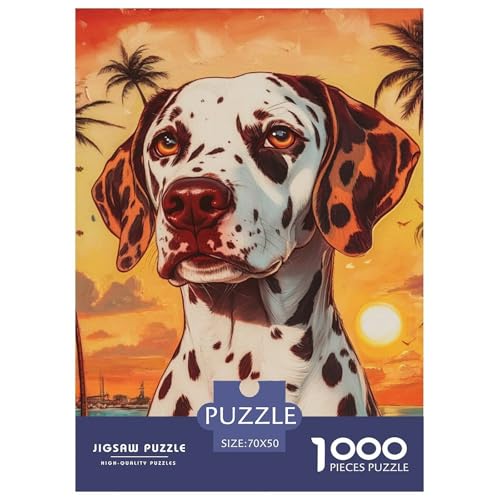 DALMATISCHE 1000 Teile Puzzles Dekoration Klassisches Lernspiel Für Erwachsene Tolle Geschenkidee 70x50cm/1000pcs von ZXOAWQX