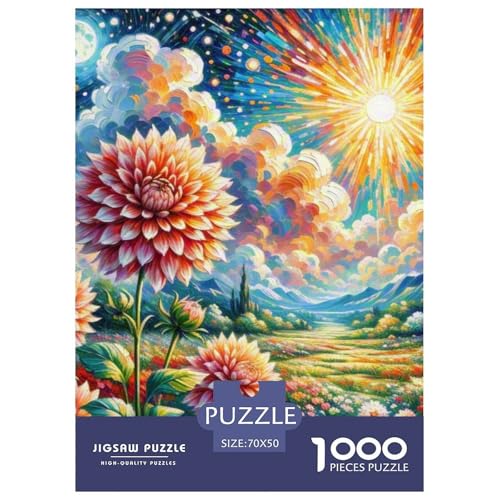 Dahlia 1000 Teile Puzzles Dekoration Lernspiel Herausforderung Spielzeug Für Erwachsene Tolle Geschenkidee 70x50cm/1000pcs Dahlia 1000 Teile Puzzles Dekoration Lernspiel Herausforderung Spielzeug Für Erwachsene Tolle Geschenkidee 70x50cm/1000pcs von ZXOAWQX