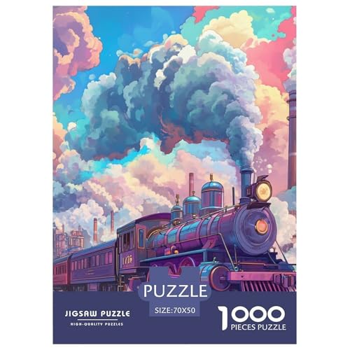 Dampfzug 1000 Teile Puzzles DekoRatteion Klassisches Lernspiel Für Erwachsene Und Kinder Ab 12 Jahren Tolle Geschenkidee 70x50cm/1000pcs von ZXOAWQX