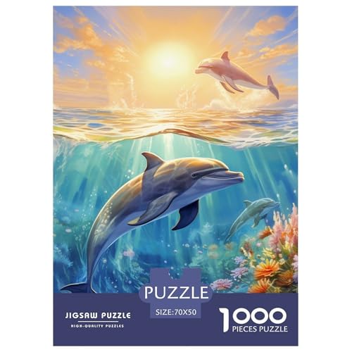 Delphin 1000 Teile Puzzles Classic Lernspiel Herausforderung Spielzeug Für Erwachsene Tolle Geschenkidee 70x50cm/1000pcs Delphin 1000 Teile Puzzles Classic Lernspiel Herausforderung Spielzeug Für Erwachsene Tolle Geschenkidee 70x50cm/1000pcs von ZXOAWQX