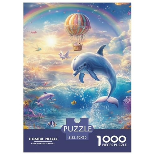 Delphin 1000 Teile Puzzles Puzzlespiele Kreative Unterhaltung Für Erwachsene Und Kinder Ab 12 Jahren Tolle Geschenkidee 70x50cm/1000pcs Delphin 1000 Teile Puzzles Puzzlespiele Kreative Unterhaltung Für Erwachsene Und Kinder Ab 12 Jahren Tolle Geschenkidee 70x50cm/1000pcs von ZXOAWQX
