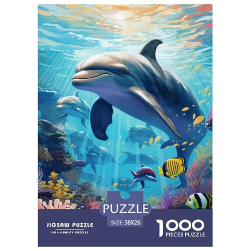 Delphins 1000 Teile Puzzles Classic Unmögliche Herausforderung Für Erwachsene Und Kinder Ab 12 Jahren Tolle Geschenkidee 38x26cm/1000pcs Delphins 1000 Teile Puzzles Classic Unmögliche Herausforderung Für Erwachsene Und Kinder Ab 12 Jahren Tolle Geschenkidee 38x26cm/1000pcs von ZXOAWQX