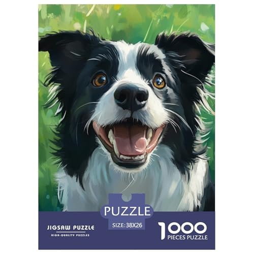 Der Border Collie 1000 Teile Puzzles Clevere EIN Herausforderndes Für Erwachsene Und Kinder Ab 12 Jahren Tolle Geschenkidee 38x26cm/1000pcs Der Border Collie 1000 Teile Puzzles Clevere EIN Herausforderndes Für Erwachsene Und Kinder Ab 12 Jahren Tolle Geschenkidee 38x26cm/1000pcs von ZXOAWQX