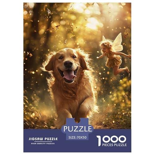 Der Labrador Retriever 1000 Teile Puzzles Classic Unmögliche Herausforderung Für Erwachsene Tolle Geschenkidee 70x50cm/1000pcs von ZXOAWQX