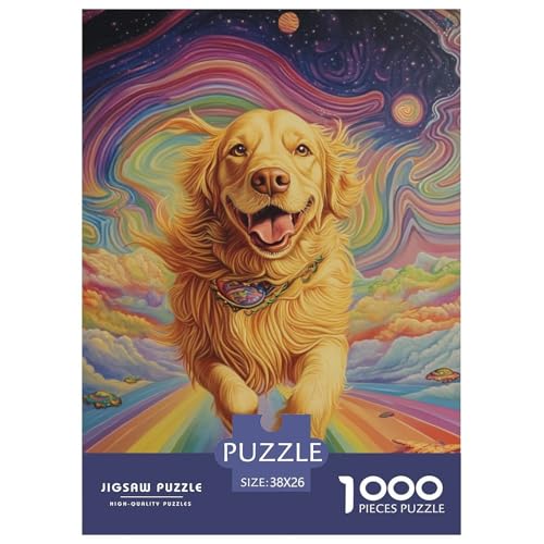Der Labrador Retriever 1000 Teile Puzzles DekoRatteion Klassisches Lernspiel Für Erwachsene Und Kinder Ab 12 Jahren Tolle Geschenkidee 38x26cm/1000pcs von ZXOAWQX