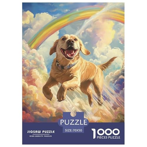 Der Labrador Retriever 1000 Teile Puzzles DekoRatteion Kreative Unterhaltung Für Erwachsene Und Kinder Ab 12 Jahren Tolle Geschenkidee 70x50cm/1000pcs von ZXOAWQX