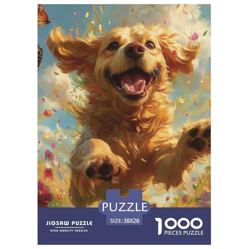 Der Labrador Retriever 1000 Teile Puzzles Puzzlespiele EIN Herausforderndes Für Erwachsene Und Kinder Ab 12 Jahren Tolle Geschenkidee 38x26cm/1000pcs von ZXOAWQX