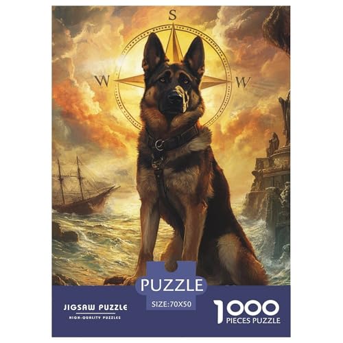 Deutsche Hirten 1000 Teile Puzzles DekoRatteion Klassisches Lernspiel Für Erwachsene Tolle Geschenkidee 70x50cm/1000pcs von ZXOAWQX