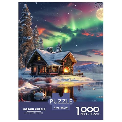 Die Die Aurora Lodge 1000 Teile Puzzles Dekoration EIN Herausforderndes Für Die Ganze Familie Tolle Geschenkidee 38x26cm/1000pcs Die Die Aurora Lodge 1000 Teile Puzzles Dekoration EIN Herausforderndes Für Die Ganze Familie Tolle Geschenkidee 38x26cm/1000pcs von ZXOAWQX