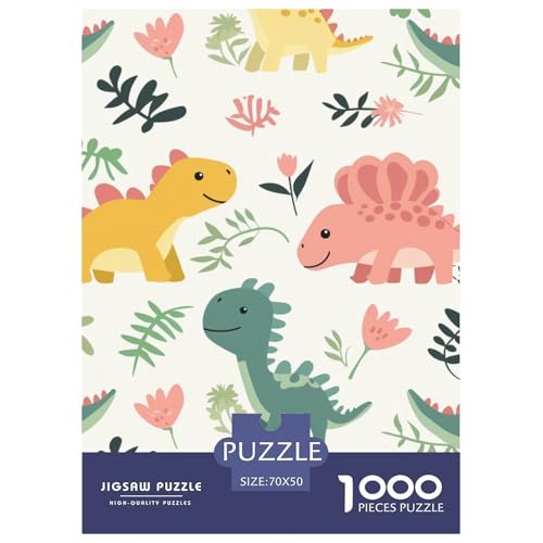 Dinosaurier 1000 Teile Puzzles DekoRatteion Klassisches Lernspiel Für Die Ganze Familie Tolle Geschenkidee 70x50cm/1000pcs von ZXOAWQX