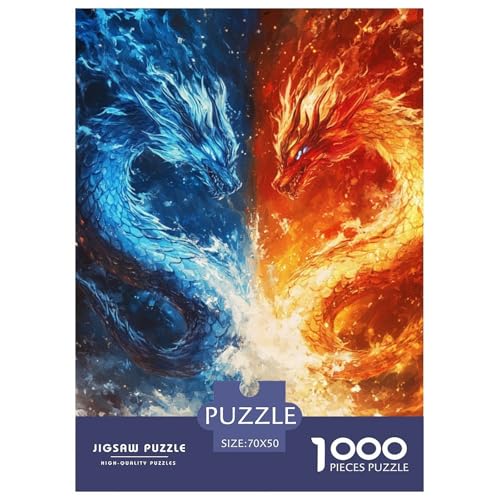 Drachen 1000 Teile Puzzles Dekoration Kreative Unterhaltung Für Erwachsene Und Kinder Ab 12 Jahren Tolle Geschenkidee 70x50cm/1000pcs Drachen 1000 Teile Puzzles Dekoration Kreative Unterhaltung Für Erwachsene Und Kinder Ab 12 Jahren Tolle Geschenkidee 70x50cm/1000pcs von ZXOAWQX