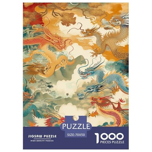 Drachen 1000 Teile Puzzles Puzzlespiele Unmögliche Herausforderung Für Erwachsene Und Kinder Ab 12 Jahren Tolle Geschenkidee 70x50cm/1000pcs Drachen 1000 Teile Puzzles Puzzlespiele Unmögliche Herausforderung Für Erwachsene Und Kinder Ab 12 Jahren Tolle Geschenkidee 70x50cm/1000pcs von ZXOAWQX