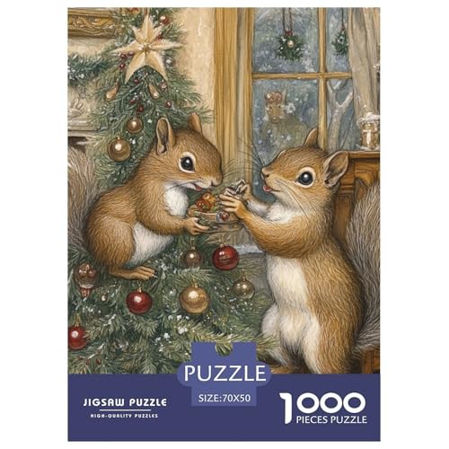 Eichhörnchen 1000 Teile Puzzles DekoRatteion Kreative Unterhaltung Für Erwachsene Und Kinder Ab 12 Jahren Tolle Geschenkidee 70x50cm/1000pcs Eichhörnchen 1000 Teile Puzzles DekoRatteion Kreative Unterhaltung Für Erwachsene Und Kinder Ab 12 Jahren Tolle Geschenkidee 70x50cm/1000pcs von ZXOAWQX