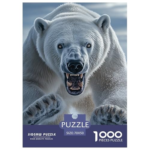 Eisbär 1000 Teile Puzzles Dekoration Lernspiel Herausforderung Spielzeug Für Erwachsene Tolle Geschenkidee 70x50cm/1000pcs Eisbär 1000 Teile Puzzles Dekoration Lernspiel Herausforderung Spielzeug Für Erwachsene Tolle Geschenkidee 70x50cm/1000pcs von ZXOAWQX
