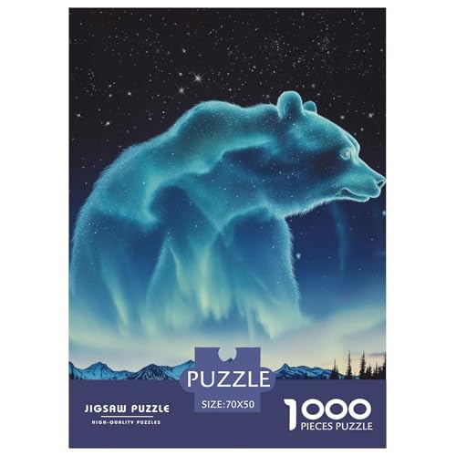 Eisbär 1000 Teile Puzzles Puzzlespiele Klassisches Lernspiel Für Erwachsene Tolle Geschenkidee 70x50cm/1000pcs von ZXOAWQX
