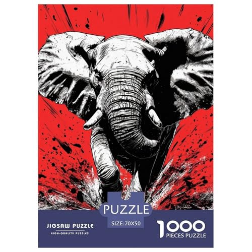 Elefanten 1000 Teile Puzzles Dekoration Klassisches Lernspiel Für Erwachsene Und Kinder Ab 12 Jahren Tolle Geschenkidee 70x50cm/1000pcs Elefanten 1000 Teile Puzzles Dekoration Klassisches Lernspiel Für Erwachsene Und Kinder Ab 12 Jahren Tolle Geschenkidee 70x50cm/1000pcs von ZXOAWQX