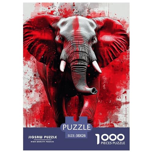 Elefanten 1000 Teile Puzzles Puzzlespiele Unmögliche Herausforderung Für Erwachsene Und Kinder Ab 12 Jahren Tolle Geschenkidee 38x26cm/1000pcs Elefanten 1000 Teile Puzzles Puzzlespiele Unmögliche Herausforderung Für Erwachsene Und Kinder Ab 12 Jahren Tolle Geschenkidee 38x26cm/1000pcs von ZXOAWQX