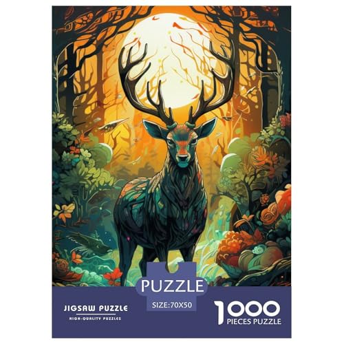 Elk 1000 Teile Puzzles Classic Lernspiel Herausforderung Spielzeug Für Erwachsene Tolle Geschenkidee 70x50cm/1000pcs von ZXOAWQX