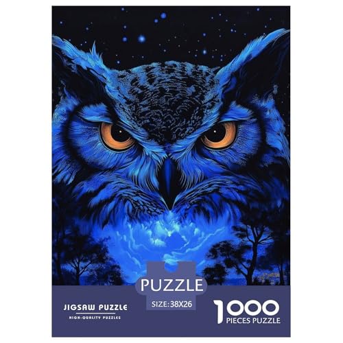 Eule 1000 Teile Puzzles Clevere Klassisches Lernspiel Für Erwachsene Tolle Geschenkidee 38x26cm/1000pcs von ZXOAWQX
