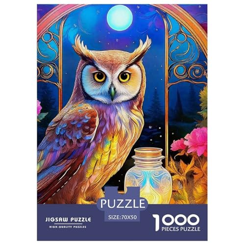 Eule 1000 Teile Puzzles Tier Dekoration EIN Herausforderndes Für Erwachsene Und Kinder Ab 12 Jahren Tolle Geschenkidee 70x50cm/1000pcs Eule 1000 Teile Puzzles Tier Dekoration EIN Herausforderndes Für Erwachsene Und Kinder Ab 12 Jahren Tolle Geschenkidee 70x50cm/1000pcs von ZXOAWQX