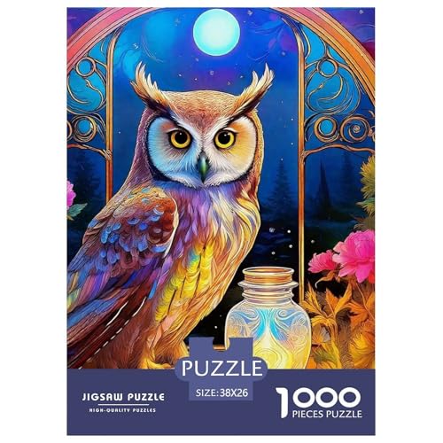 Eule 1000 Teile Puzzles Tier Dekoration Klassisches Lernspiel Für Erwachsene Und Kinder Ab 12 Jahren Tolle Geschenkidee 38x26cm/1000pcs Eule 1000 Teile Puzzles Tier Dekoration Klassisches Lernspiel Für Erwachsene Und Kinder Ab 12 Jahren Tolle Geschenkidee 38x26cm/1000pcs von ZXOAWQX