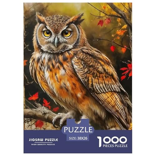 Eule 1000 Teile Puzzles Tier Dekoration Klassisches Lernspiel Für Erwachsene Und Kinder Ab 12 Jahren Tolle Geschenkidee 38x26cm/1000pcs Eule 1000 Teile Puzzles Tier Dekoration Klassisches Lernspiel Für Erwachsene Und Kinder Ab 12 Jahren Tolle Geschenkidee 38x26cm/1000pcs von ZXOAWQX