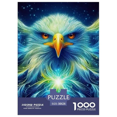 Eule 1000 Teile Puzzles Tier Puzzlespiele Lernspiel Herausforderung Spielzeug Für Erwachsene Und Kinder Ab 12 Jahren Tolle Geschenkidee 38x26cm/1000pcs von ZXOAWQX