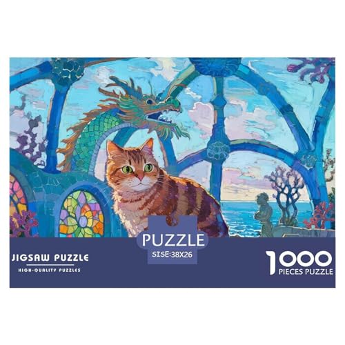 Exotische Kurzhaare 1000 Teile Puzzles Haustier Katze Puzzlespiele Klassisches Lernspiel Für Erwachsene Tolle Geschenkidee 38x26cm/1000pcs von ZXOAWQX