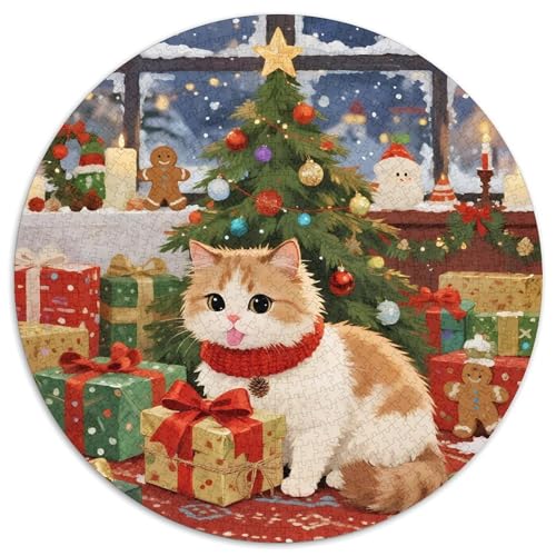 Exotische Kurzhaare 1000 Teile Rundes Puzzle Kreatives Pet Katze Geschenk Puzzlespiele Für Die Ganze Familie 1000pcs (67.5x67.5cm) von ZXOAWQX