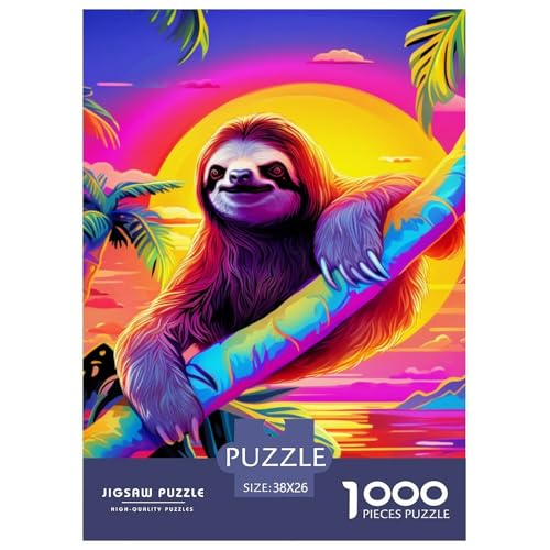 Faulheit 1000 Teile Puzzles Dekoration Kreative Unterhaltung Für Erwachsene Und Kinder Ab 12 Jahren Tolle Geschenkidee 38x26cm/1000pcs von ZXOAWQX