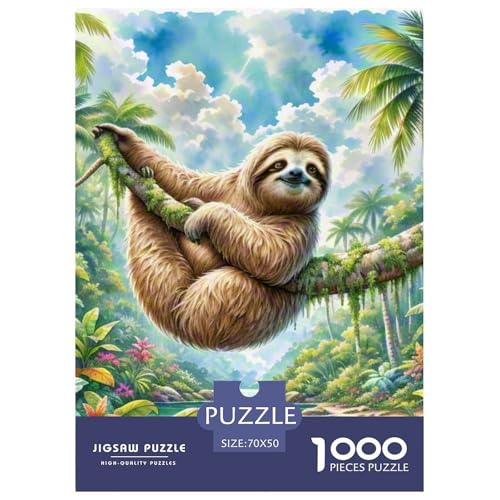 Faulheit 1000 Teile Puzzles Puzzlespiele Klassisches Lernspiel Für Erwachsene Tolle Geschenkidee 70x50cm/1000pcs von ZXOAWQX