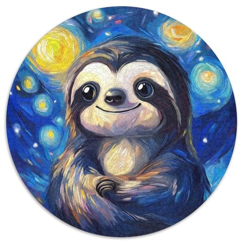 Faulheit 1000 Teile Rundes Puzzle Stressabbau Geschenk Unmögliches Spiel Für Erwachsene Und Kinder 1000pcs (67.5x67.5cm) von ZXOAWQX
