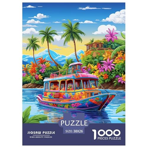 Ferienbucht 1000 Teile Puzzles Classic Unmögliche Herausforderung Für Erwachsene Und Kinder Ab 12 Jahren Tolle Geschenkidee 38x26cm/1000pcs von ZXOAWQX