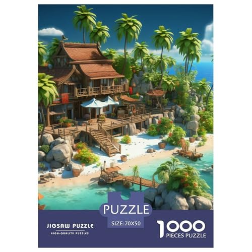 Ferienbucht 1000 Teile Puzzles Dekoration Lernspiel Herausforderung Spielzeug Für Die Ganze Familie Tolle Geschenkidee 70x50cm/1000pcs Ferienbucht 1000 Teile Puzzles Dekoration Lernspiel Herausforderung Spielzeug Für Die Ganze Familie Tolle Geschenkidee 70x50cm/1000pcs von ZXOAWQX