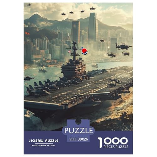 Flugzeugträger 1000 Teile Puzzles Clevere Lernspiel Herausforderung Spielzeug Für Erwachsene Tolle Geschenkidee 38x26cm/1000pcs Flugzeugträger 1000 Teile Puzzles Clevere Lernspiel Herausforderung Spielzeug Für Erwachsene Tolle Geschenkidee 38x26cm/1000pcs von ZXOAWQX