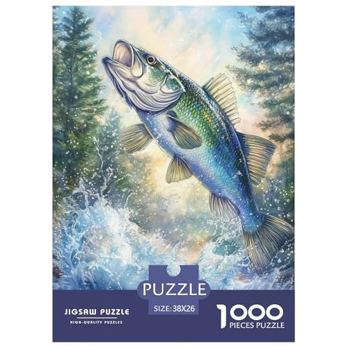 Forelle 1000 Teile Puzzles DekoRatteion Klassisches Lernspiel Für Die Ganze Familie Tolle Geschenkidee 38x26cm/1000pcs von ZXOAWQX