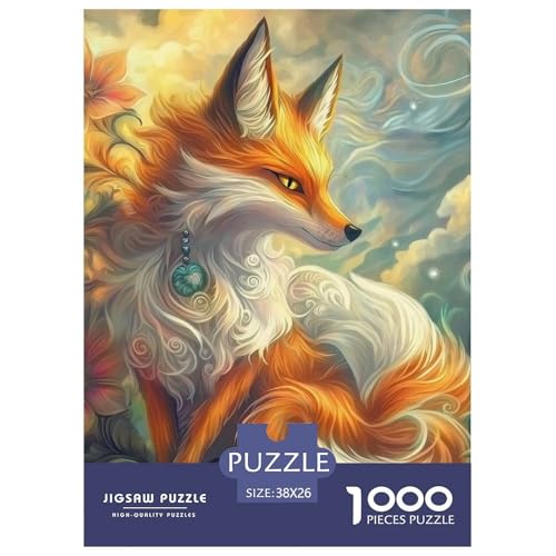 Fox 1000 Teile Puzzles Classic Lernspiel Herausforderung Spielzeug Für Erwachsene Tolle Geschenkidee 38x26cm/1000pcs von ZXOAWQX