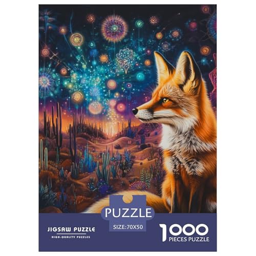 Fox 1000 Teile Puzzles Classic Lernspiel Herausforderung Spielzeug Für Erwachsene Tolle Geschenkidee 70x50cm/1000pcs von ZXOAWQX