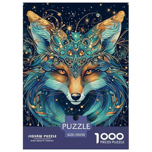 Fox 1000 Teile Puzzles Clevere Klassisches Lernspiel Für Erwachsene Tolle Geschenkidee 70x50cm/1000pcs von ZXOAWQX