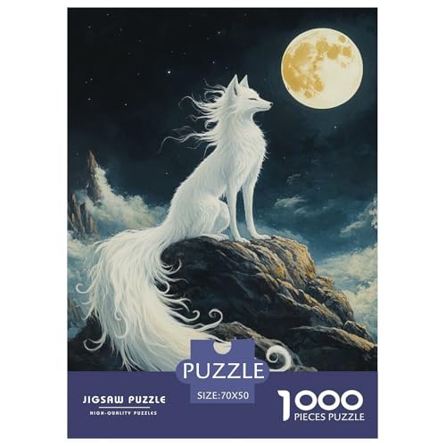 Fox 1000 Teile Puzzles Clevere Lernspiel Herausforderung Spielzeug Für Erwachsene Tolle Geschenkidee 70x50cm/1000pcs von ZXOAWQX