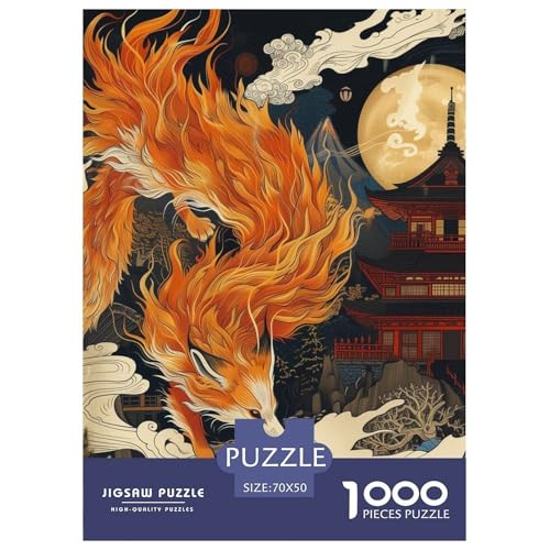 Fox 1000 Teile Puzzles DekoRatteion EIN Herausforderndes Für Erwachsene Und Kinder Ab 12 Jahren Tolle Geschenkidee 70x50cm/1000pcs von ZXOAWQX
