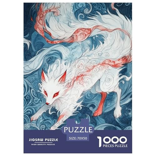 Fox 1000 Teile Puzzles DekoRatteion Klassisches Lernspiel Für Erwachsene Tolle Geschenkidee 70x50cm/1000pcs von ZXOAWQX