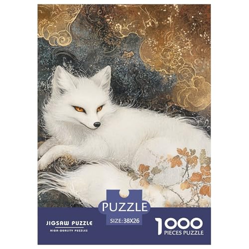 Fox 1000 Teile Puzzles Puzzlespiele Lernspiel Herausforderung Spielzeug Für Erwachsene Tolle Geschenkidee 38x26cm/1000pcs von ZXOAWQX