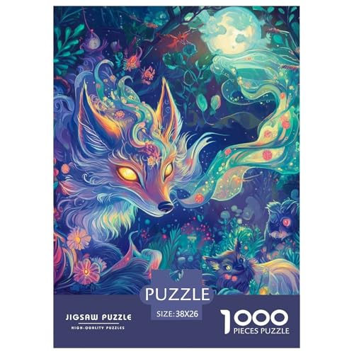 Fox 1000 Teile Puzzles Puzzlespiele Unmögliche Herausforderung Für Erwachsene Und Kinder Ab 12 Jahren Tolle Geschenkidee 38x26cm/1000pcs von ZXOAWQX