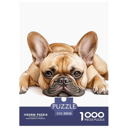 Französischer Bullhund 1000 Teile Puzzles Dekoration EIN Herausforderndes Für Erwachsene Und Kinder Ab 12 Jahren Tolle Geschenkidee 38x26cm/1000pcs Französischer Bullhund 1000 Teile Puzzles Dekoration EIN Herausforderndes Für Erwachsene Und Kinder Ab 12 Jahren Tolle Geschenkidee 38x26cm/1000pcs von ZXOAWQX