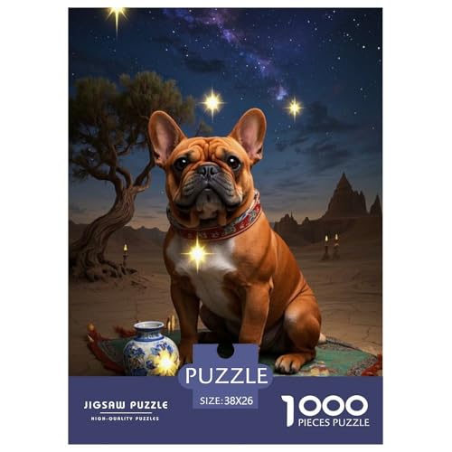 Französischer Bullhund 1000 Teile Puzzles Nettes Haustier Dekoration Lernspiel Herausforderung Spielzeug Für Die Ganze Familie Tolle Geschenkidee 38x26cm/1000pcs Französischer Bullhund 1000 Teile Puzzles Nettes Haustier Dekoration Lernspiel Herausforderung Spielzeug Für Die Ganze Familie Tolle Geschenkidee 38x26cm/1000pcs von ZXOAWQX